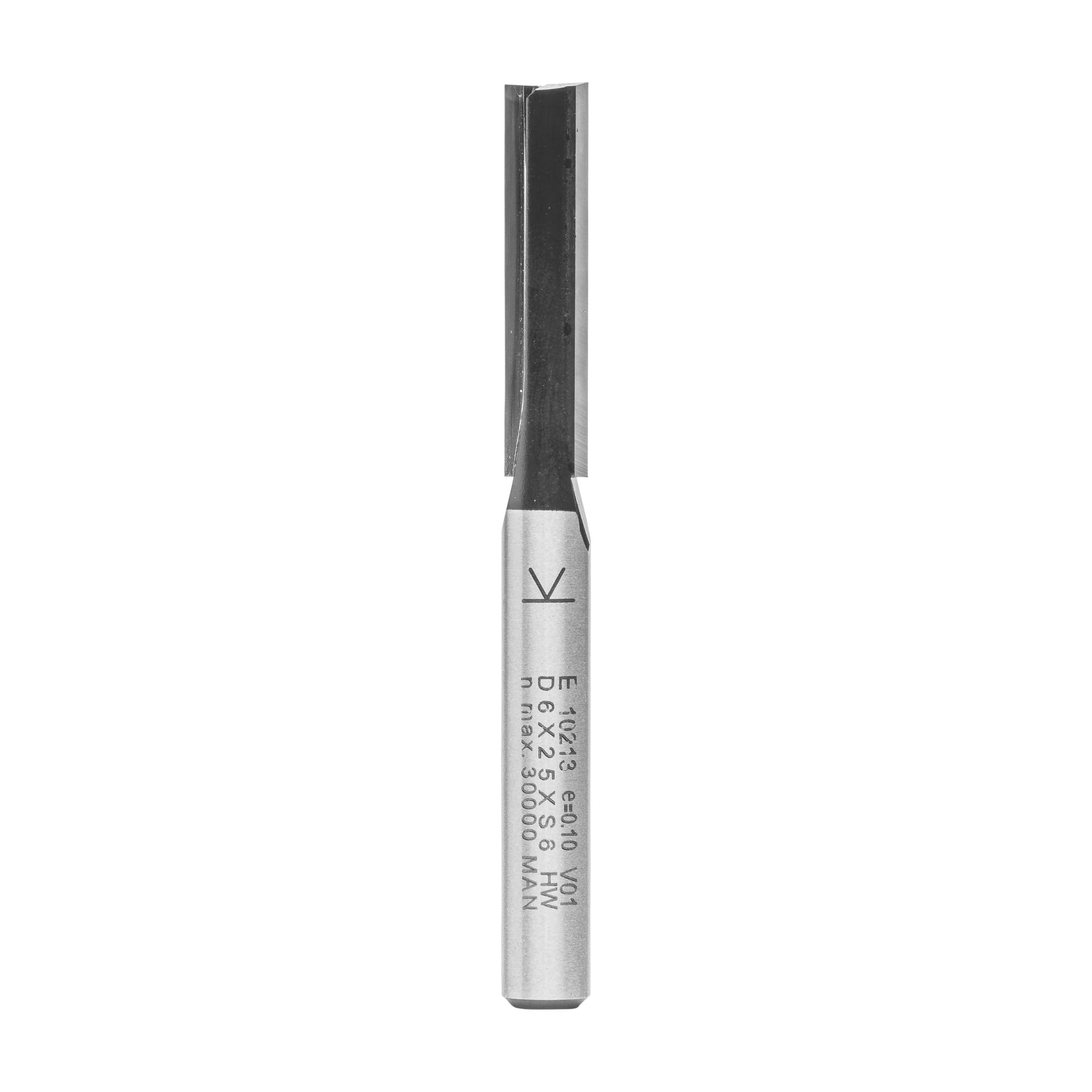 ENT 10213 Straight Cutter Tungsten carbid TC, Shank (S) 6 mm, Diameter (D) 6 mm, NL 25 mm, SL 32 mm, GL 61 mm