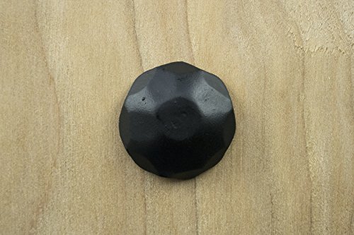 25 Pack Door Clavos Decorative Nails 1" Rustic Hammered Iron Black Finish Hand Crafted Borderland Rustic Hardware - Thumbnail 2