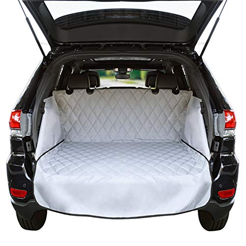 Cargo Liner For SUV's and Cars, Waterproof Material, non Slip Backing, With Side Walls Protectors, Extra Bumper Flap Protector, Large Size - Universal Fit (Certified Refurbished)