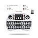 QQPOW Mini 2.4Ghz Wireless Touchpad Keyboard With Mouse For Google Android Tv Box,Pc, Pad, Xbox 360, Ps3, Htpc, Iptv (White)