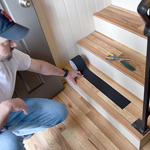 Anti Slip Tape Outdoor Waterproof Black Grip Tape for Stairs, Ladders