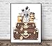 Fashion Room Wall Poster Art Print of watercolor painting-Matte Paper Print & Stretched Canvas Print
