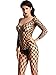 Amoretu Mesh Hole Jumpsuit Lingerie Crotchless Bodystocking