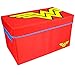 Wonder Woman Collapsible Kids Toy Storage Chest by DC Comics - Flip-Top Toy Organizer Bin for Closets, Kids Bedroom, Boys & Girls Toys - Foldable Toy Basket Organizer with Strong Handles & Design