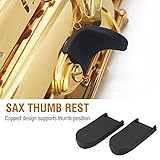 Saxophone Thumb Rest 2Pcs Rubber Sax Gel Cushion Pad Instruments Accessories