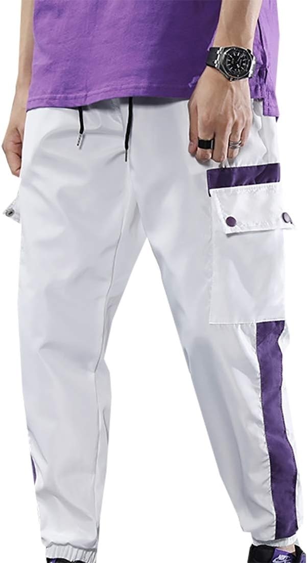 Gocgt Mens Cotton Military Cargo Pants, Casual Work Combat Trousers