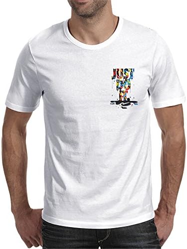 Men's Graphic T-Shirt Short Sleeve Cotton Casual Black T-shirts