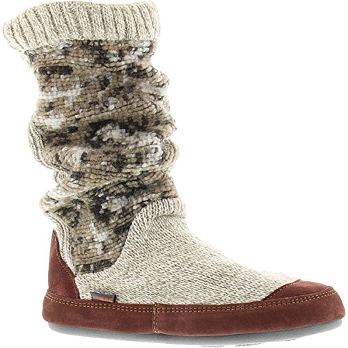 ACORN Women's Slouch Boots, Tribal Tan Knit, Small/5-6 M US