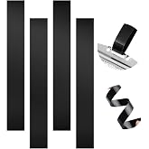 LEIFIDE 4 Pcs Polyester Film Snare Straps Black Wire Snare Drum Strip Wire Trapping Kit Wire Belt for 14 Inch Drum