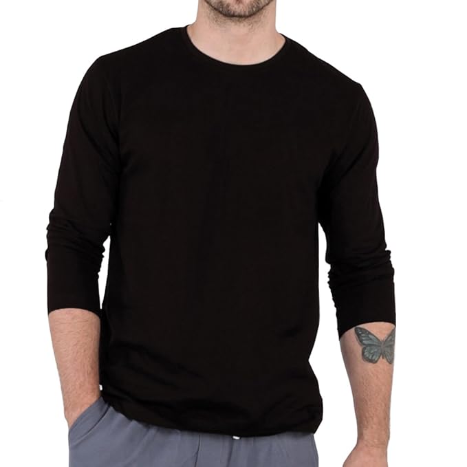 plain black round neck t shirt