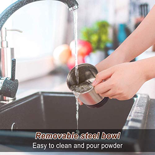 Lknjll. Elektrische Kaffeemühle, 200w Kaffeebohnenschleifer mit Edelstahlklingen, 120g – Bild 4