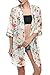 Fanala Bohemia Women Ethnic Floral Print Chiffon Long Kimono Top Blouse Cardigan