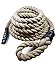 GSM Brands Sisal Gym Climbing Rope for Fitness and Strength Training (25 Feet Long x 1.5 Inches Diameter)