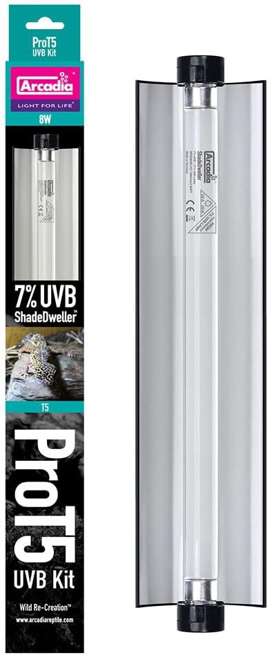 Arcadia ProT5 UVB ShadeDweller 8W Kit 17% UVA 7% UVB