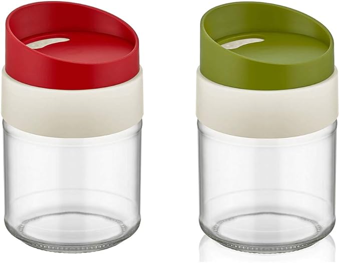 Moisture Proof Salt & Pepper Shakers With Plastic Cover