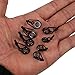Sougayilang Box Small Freshwater Saltwater Fishing Rod Parts Ring Stainless Repair Guides DIY Set Kits (80pcs Black TOP Tips)