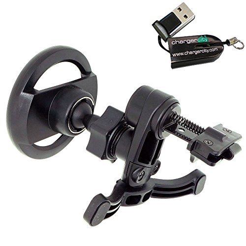 ChargerCity Simple-Lock EasyPort Air Vent Holder Mount for TOMTOM GPS Start 40 45 55 XXL 530 535 540 550 555 T M S WTE XL 325 330 335 340 350 ONE GPS Models (Compatible w/horizontal & vertical vent)