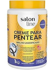 Salon Line - Linha Tratamento (Creme Para Pentear) - Brilho Umidificado 1000 Gr - (Salon Line - Treatment (Combing Cream) Collection - Moist Glow Net 35.17 Oz)