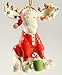 Lenox 2017 Marcel Moose Figurine Ornament Annual The Bedtime Red Pajamas Christmas
