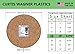 Curtis Wagner Plastics MC-1000 Cork Plant Mat (10″ Diameter, Cork, 5-Pack) – Round Thick Cork Plant Coasters – Use as Planter, Coaster or Pads for your Arts & Crafts Projectsthumb 2