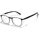 LianSan Safety Glasses with Readers,Reading Safety Glasses for Women Men,Full Reader Lenses Blue Light Blocking Goggles