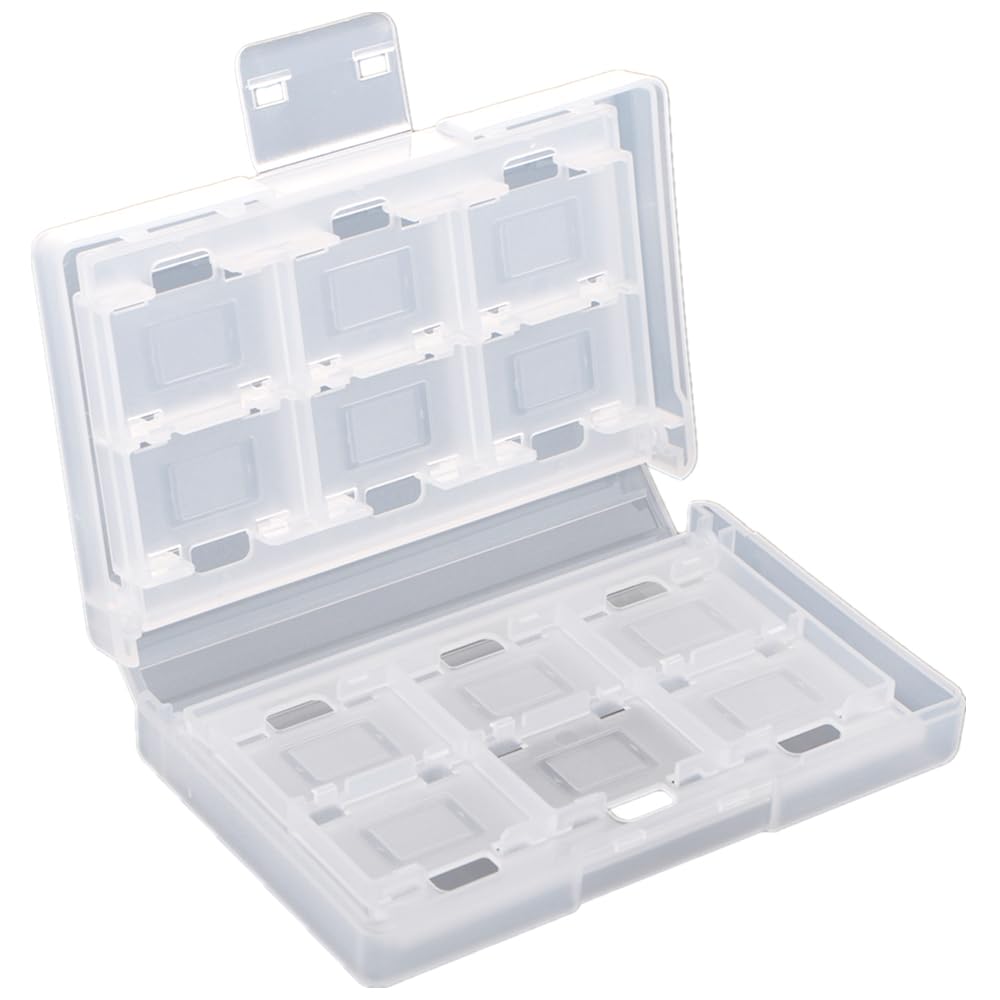 KlsyChry Game Card Case Holder for Nintendo Switch, 24-in-1 Game Storage Case Compatible with Nintendo Switch/Switch Lite/Switch OLED Catridge Storage Box White