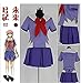 FTSUCQ The Future Diary Gasai Yuno Mirai Nikki Top&Skirt Cosplay Costume,US(6-8)