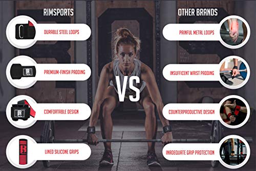 image for RIMSports Weight Lifting Straps with Wrist Support - Best Wrist Straps
