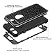 Vofolen Compatible iPhone 8 Plus Case iPhone 7 Plus Case Glitter Bling Shiny Heavy Duty Protection Full-Body Protective Hard Shell Rubber Cover Armor with Front Bumper for iPhone 8 Plus 7 Plus - Black