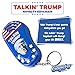 Talking Trump Keychain Funny Gag Sound Machine Toy - 6 Different Sayings in Donald Trump's Real Voice - Classic Quotes in Your Pocket -Sound Effect Unique Political Gift Idea - Batteries Included