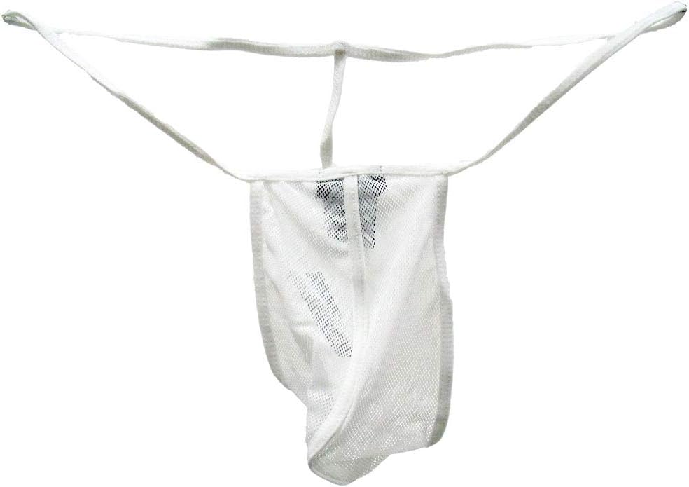 NEPTIO Men's Fishnet G-String, Neo Mesh Men's Stretch Net G-String Underwear