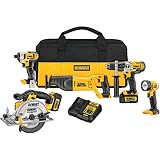 DEWALT 20V Max Cordless Drill Combo Kit, 5-Tool (DCK590L2)