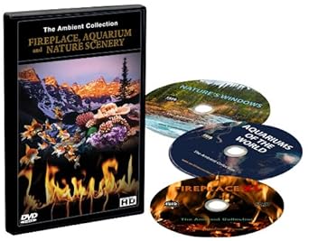 Kaminfeuer DVD Box set - 3 DVD's Kamin, Aquarium und Natur-Landschaft