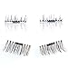 [FBA NEWEST VERSION] False Magnetic Eyelashes 3D Reusable Fake Eyelashes, 2 Pairs 4 Pieces for Deep Set Eyes & Round Eyes Women's Makeup Natural Look (3)