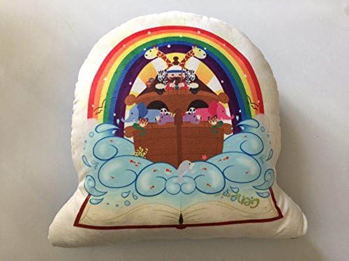 Sacred Heart Toys Play and Pray Buddy Cuddle Noah's Ark Bible Story Pillow