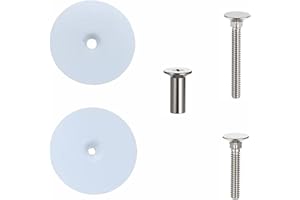 Begot Door Hole Cover Plate, Durable Steel Door Bolt Cover Plate, Home Entry Drawers Tabletops(White)