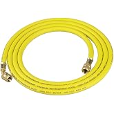 Robinair 31096 1/4" Premium Refrigerant Charging Hose - 96" Long, Yellow, Standard Fittings