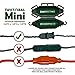 Twist and Seal Mini Holiday Light Cord Protector and Christmas Light Plug Cover - Green (10 Pack)