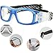 PONOSOON Sports Goggles Glasses for Basketball Football Volleyball Hockey 1809(Transparent Blue)
