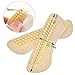 Novo Snug [1 Pair]Silica Gel Heel Grips Heel Liner for Women and Men's Shoes,Beige,Heel Liner Thick (1), Small