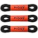 Miscly 3 Pairs Round Shoe laces for Shoes, Sneakers & Boots (45″ (114 cm), Black)