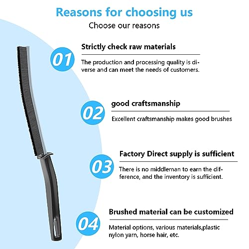 Gap Cleaning Brush, Bathroom Gap Cleaning Brush, 4PCS Crevice Cleaning Brush, Hard Bristle Brush for Cleaning, Dead Corners Multifunctional Brushes for Bathroom, Kitchen, Tiles, Window Slots (4)