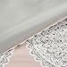 Comfort Spaces – Adele Comforter Set - 4 Piece – Blush & Grey – Medallions Print – Queen Size, includes 1 Comforter, 2 Shams, 1 Decorative Pillow