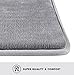 Genteele Memory Foam Bath Mat Non Slip Absorbent Super Cozy Velvet Bathroom Rug Carpet (20 inches X 32 inches, Grey)
