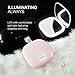 Lighted Makeup Mirror, multifun Rechargeable LED Vanity Mirror, Magnifying Cosmetic Mirror with Adjustable LED Brightness and Angles (Pink)