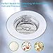 Kitchen Sink Strainer, 2 PCS Anti-clogging Sink Drain Strainer, 4.5
