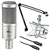 Heil Sound PR 40 Dynamic Cardioid Studio Microphone Bundle with PRSM Shock Mount, PL2T Overhead Studio and Broadcast Boom Mount and Microphone Cable