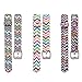 I-SMILE 3PCS Newest Replacement Wristband with Secure Clasps for Fitbit Alta Only(No Tracker, Replacement Bands Only) (3pcs Colorful Waves)