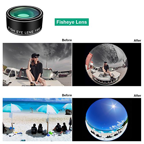 image for Phone Camera Lens Kit,9 in 1 Kaiess Super Wide Angle+ Macro+ Fisheye L