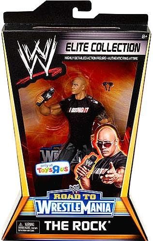 Mattel WWE Wrestling Exclusive Elite Collection Road to WrestleMania Action Figure The Rock